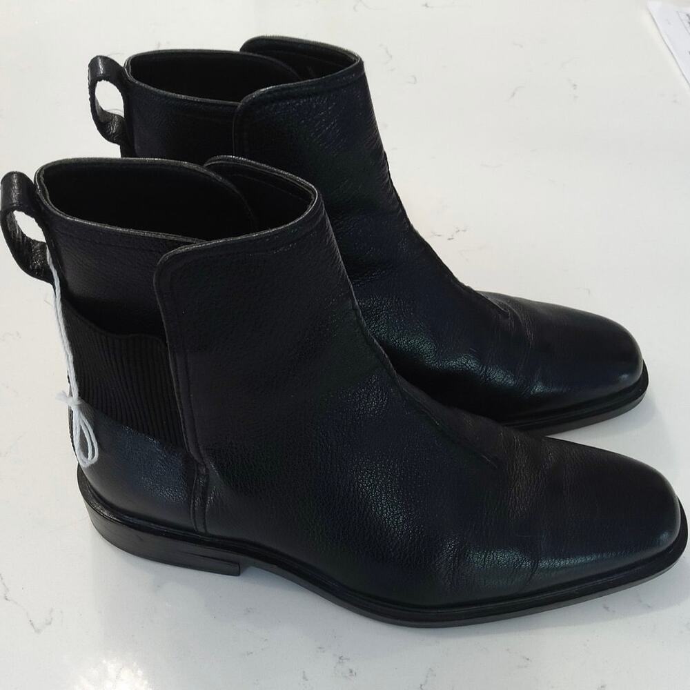 Cole Haan Nike Air Collab ankle boots sz 8.5 Blk dress slip on Officecore New - Picture 3 of 8